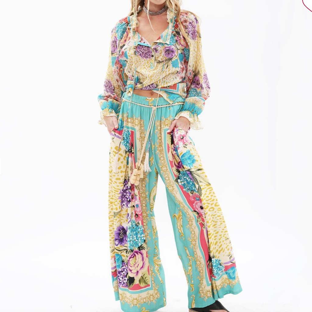 Nwt Aratta Top And Pants Matching Set Summer Light Fabric